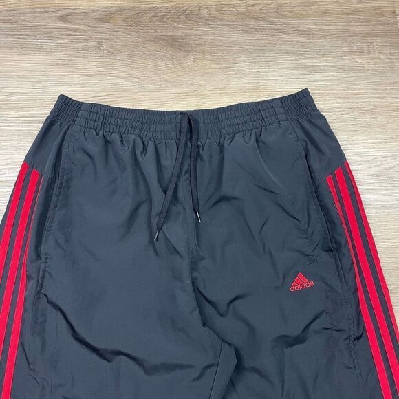 Vintage Adidas Pants Mens Large Blue Track Ankle Zip 90s Straight Climaproof - Picture 2 of 12